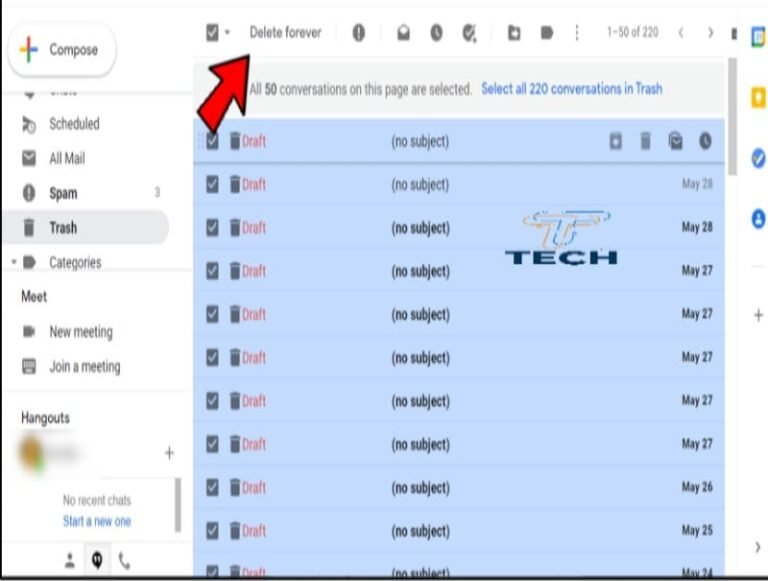 كيف تفرغ سلة مهملات Gmail تلقائيًا