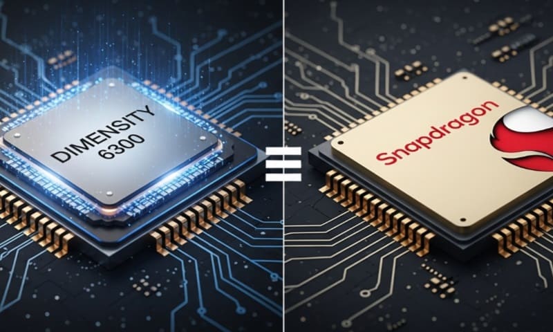 معالج dimensity 6300 يعادل كام سناب دراجون Snapdragon