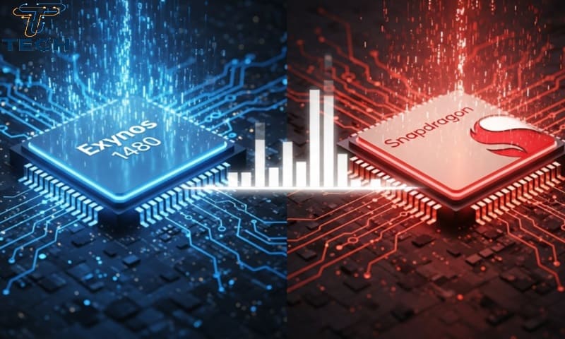 معالج exynos 1480 يعادل كام سناب دراجون في الاداء