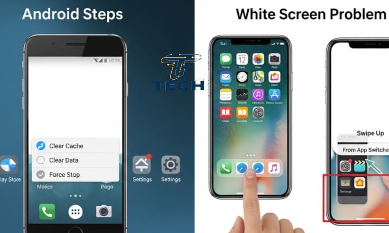 حل مشكلة الشاشة البيضاء في التطبيقات في الأندرويد والآيفون