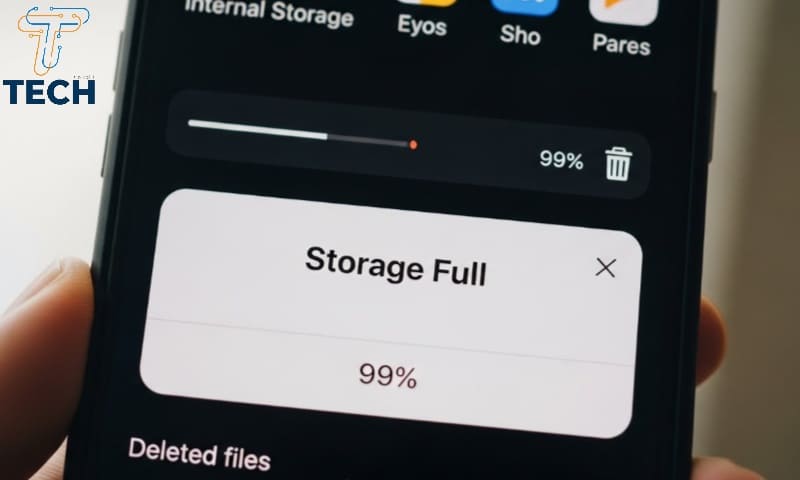 حل مشكلة امتلاء مساحة الهاتف رغم حذف الملفات